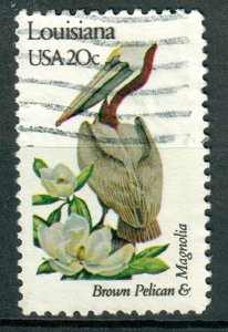 1970 Louisiana Birds and Flowers used single - perf 10.5 x 11