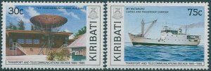 Kiribati 1989 SG314-315 Transport and Telecommunications set MNH