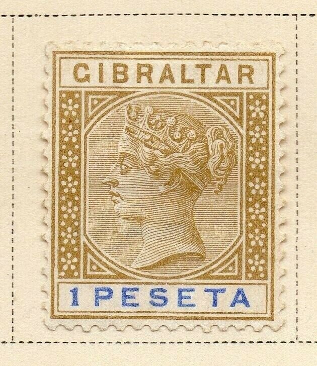 Gibraltar 1895 Early Issue Fine Mint Hinged 1P. 326914