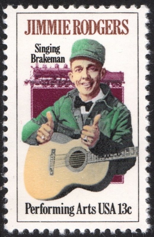 SC#1755 13¢ Jimmie Rodgers Single (1978) MNH