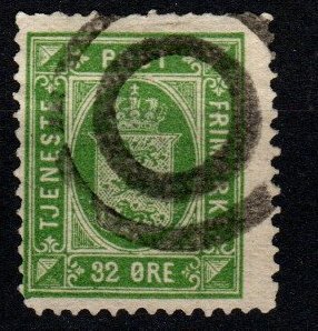 Denmark #O9  F-VF Used CV $30.00 (X8946)