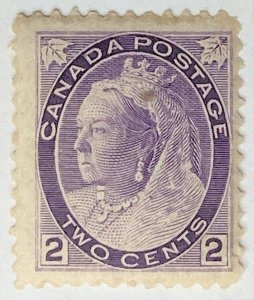 CANADA 1898 #76 Queen Victoria 'Numeral' Issue - MH (CV 50$ +)