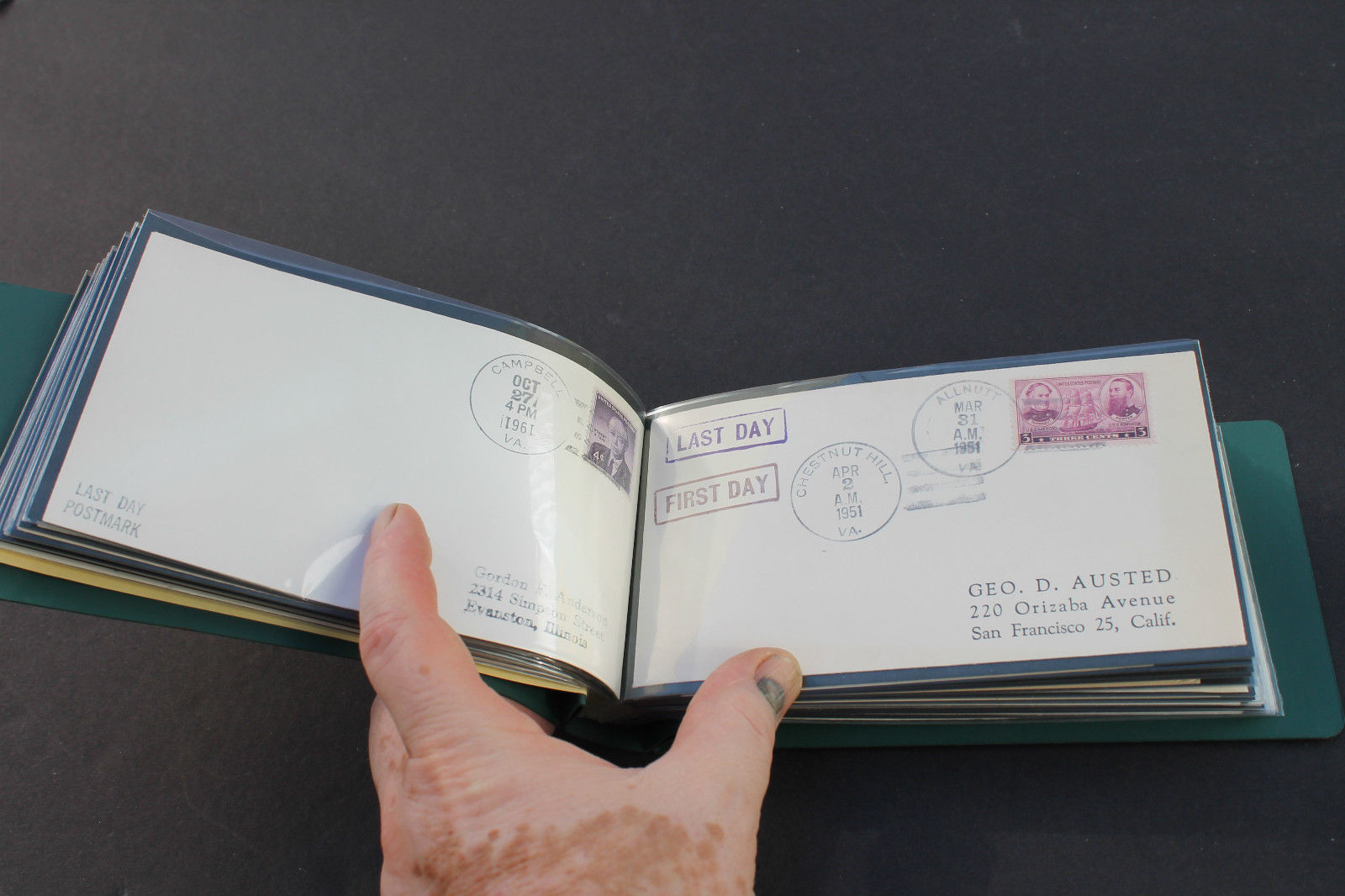 US Collection Vintage Discontinued Post Office "Last Day" DPO Lot of 50