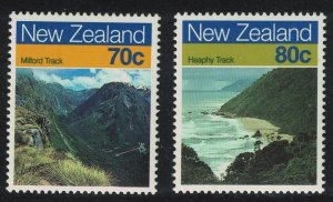 New Zealand Scenic Walking Trails 2v 1988 MNH SG#1469-1470