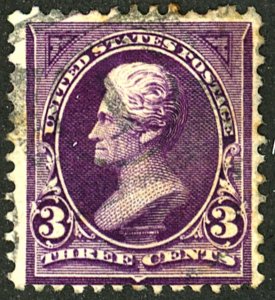 U.S. #253 USED CREASES THIN