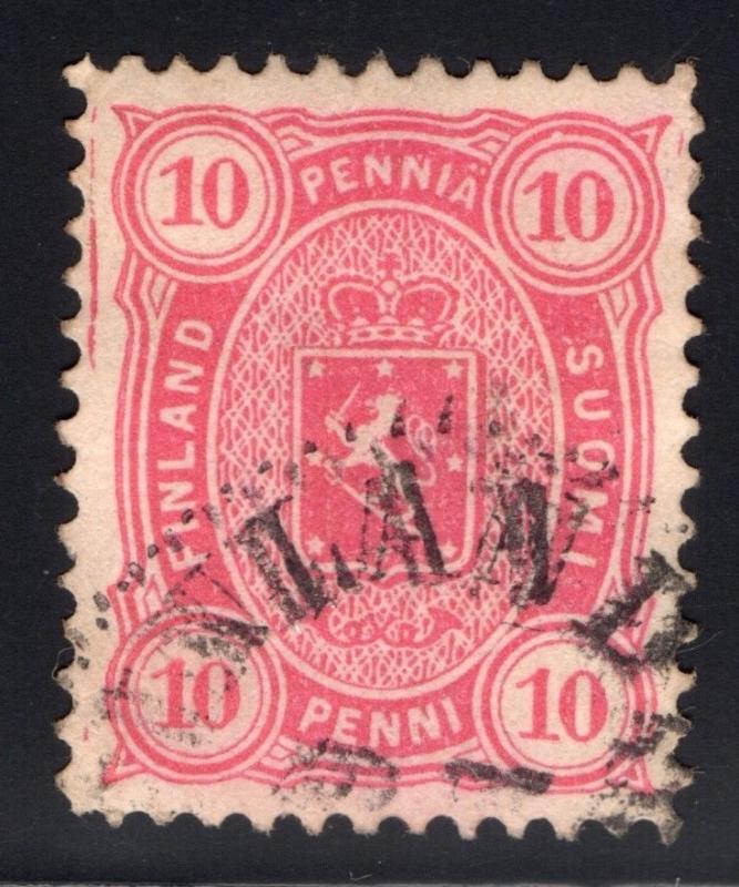 SUOMI FINLAND USED STAMP WITH SWEDEN POSTMARK CANCEL