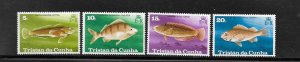 FISH - TRISTAN da CUNHA #243-246  MNH