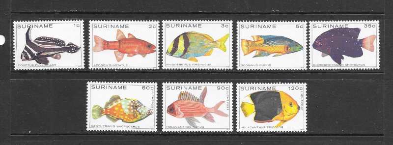 FISH - SURINAME #530-4,C89-91  MNH
