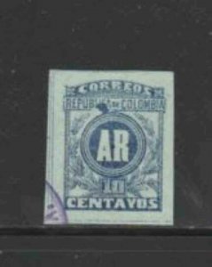 COLOMBIA #H3 1902 10c RECEIPT STAMP F-VF USED c