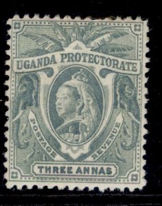 UGANDA QV SG87, 3a pale grey, M MINT. Cat £24.