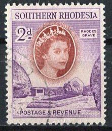 Southern Rhodesia; 1953: Sc. # 83: O/Used Single Stamp