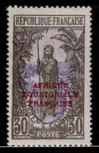 Middle Congo Scott 35 MH* stamp