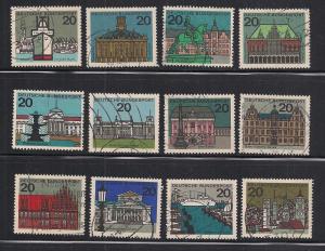 GERMANY SC# 869-79A F-VF U 1964-65