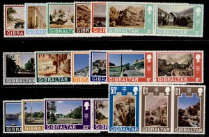 GIBRALTAR QEII SG255-286, 1971 decimal currency set, NH MINT. Cat £24.