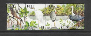 BIRDS - FIJI #1037  ( STRIP)  MNH