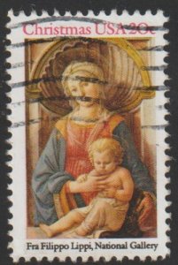 SC# 2107 - (20c) - Madonna & Child by Lippi, used single