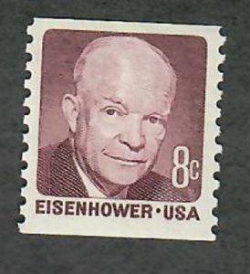 1402 Eisenhower MNH coil single