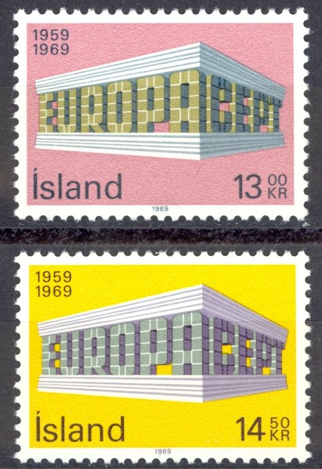 Iceland Sc# 406-407 MNH 1969 Europa