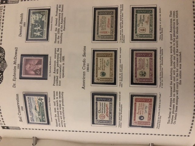 The All American Stamp Album Mint Stamps Very Nice Starts At 1933 Almost Full