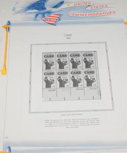 1971-3 New White Ace US Commemorative Plate Block Supplements PB-23-25