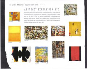 4444 - .44 Abstract Expressionist mnh vf.