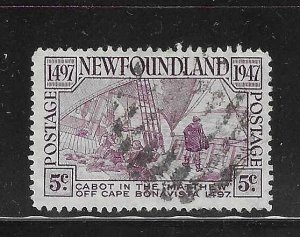 Newfoundland 1947 Cabot's arrival off Cape Bonavista Sc 270 Used A1529