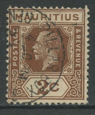 STAMP STATION PERTH Mauritius #180 KGV Definitive Issue FU Wmk 4 Type II 1922-34