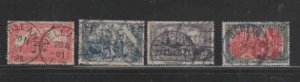 GERMANY #75-78 1902 BUILDINGS CV $140.00  F-VF USED