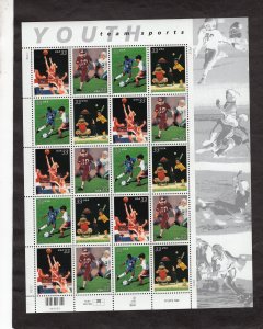 3399-3402 Youth Team Sports, MNH sheet/20