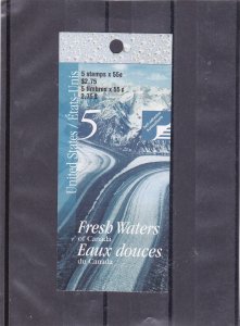 CANADA FRESH WATERS UNITED STATES STAMPS OF 5  BOOKLET # 228