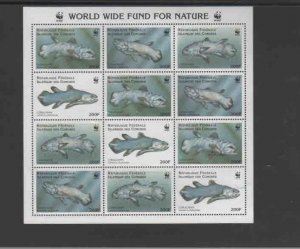 COMORO ISLANDS #833  1998  WWF     MINT VF NH  O.G  SHEET 16  a