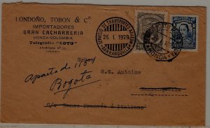 Colombia airmail cover Scadta 26.1.29 signed Spalink