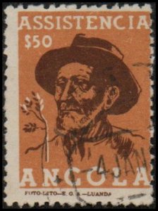 Angola RA7 - Used - 50c Assistance / Old Man (1955)