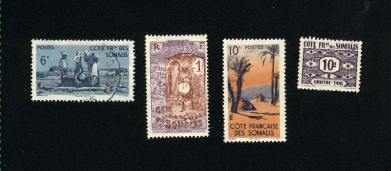 Somali Coast 4 different used  PD