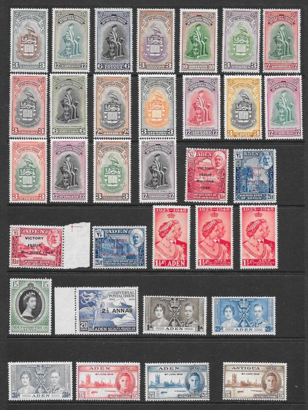BRITISH COLONIES (444) Omnibus Set Stamps MNH/VLH