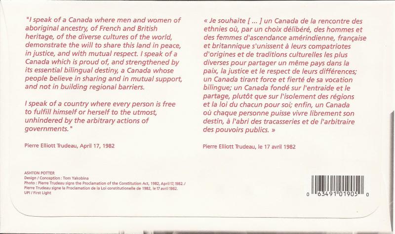 2001 Canada FDC Sc 1909 - Pierre Elliott Trudeau