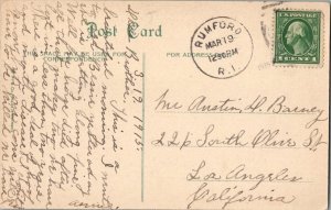 United States Rhode Island Rumford 1915 numeral duplex  PC.