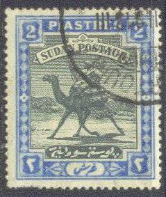 Sudan  30 Used 1922 2m Camel Post Definitve CV $12.00