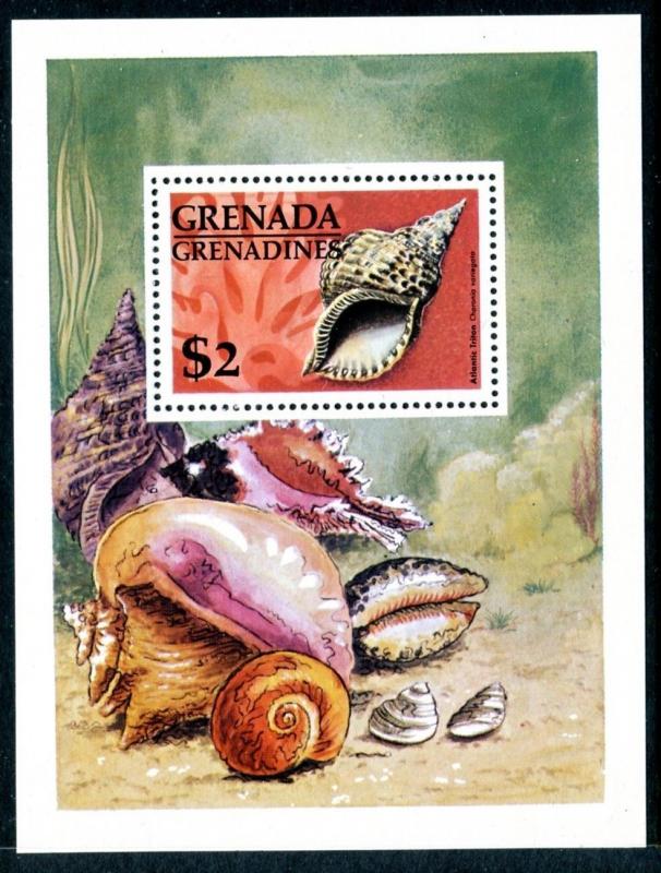 Grenada Grenadines 144, MNH. Sea Shells 1966. Atlantic triton x11824