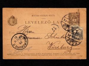 Hungary  1901 Commercial Postal Card to Germany