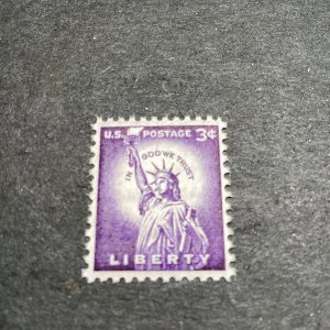 Scott#1035 3c 1954 Statue of Liberty Single MNH-US