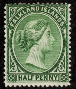 Falkland Islands Scott 10 Unused hinged.