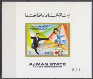 1971 Ajman 1232/Bb Lux 1972 Olympic Games in Sapporo 6,00 €