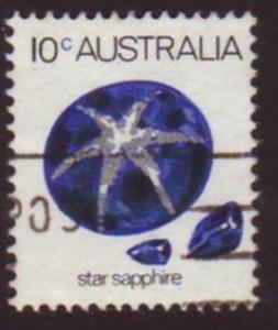 Australia 1974 Sc#562, SG#552a,10c Star Sapphire USED.