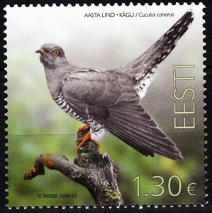 ESTONIA 2024-08 FAUNA Animals: Bird of the Year - Cuckoo, MNH