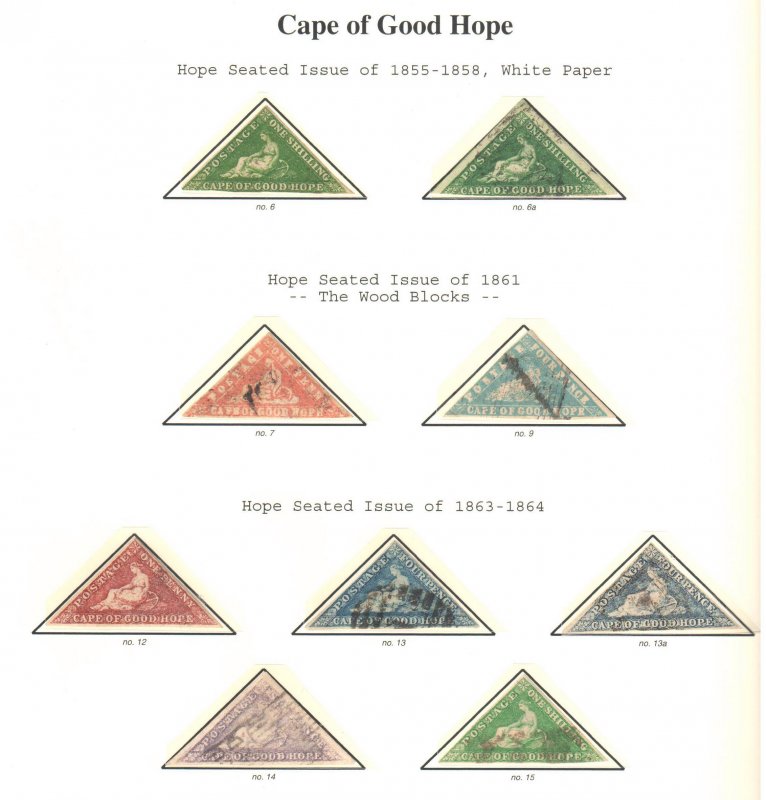 Cape of Good Hope --  Amazing -- Mint and used collection