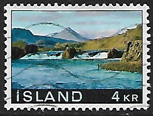 Iceland # 413 - Laxfoss - used....{GBl)
