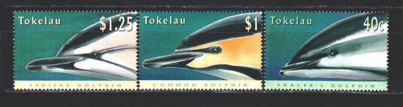 Tokelau. 1996. 234-36 from the series. Dolphins, fauna. MNH. 