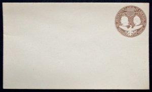 1893 US Sc. #U350 Columbian issue envelope, 5 cent mint, fair to good shape