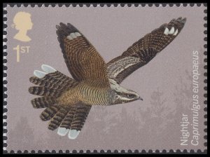 GB 4651 Migratory Birds Nightjar 1st single MNH 2022